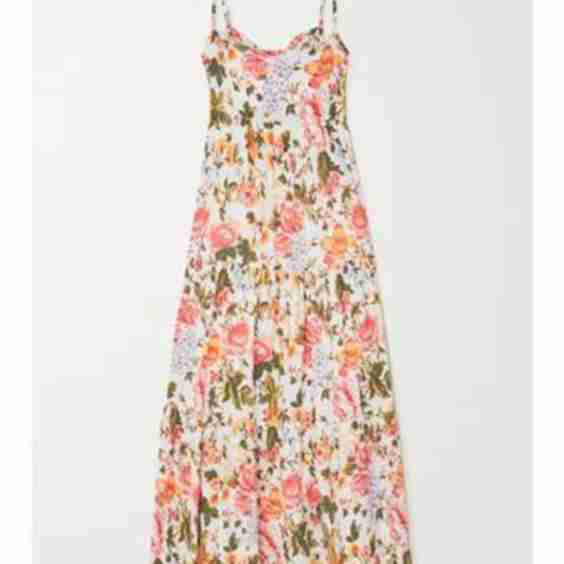 + Net Sustain Corvina Floral-Print Crepe Midi Dress