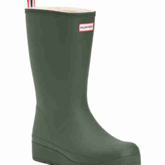 Waterproof Play Insulated Faux Fur Tall Rain Boots