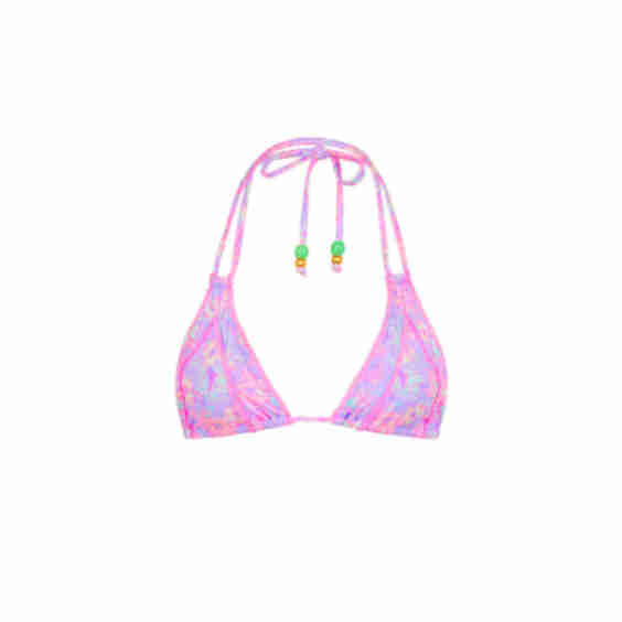 Decorative Panel Halter Bikini Top