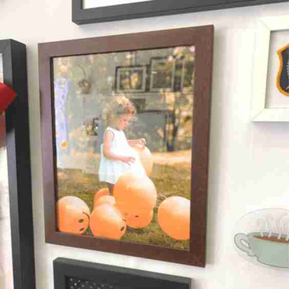 Brown Walnut 22x10 Picture Frame