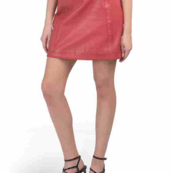 Genuine Leather Skirt