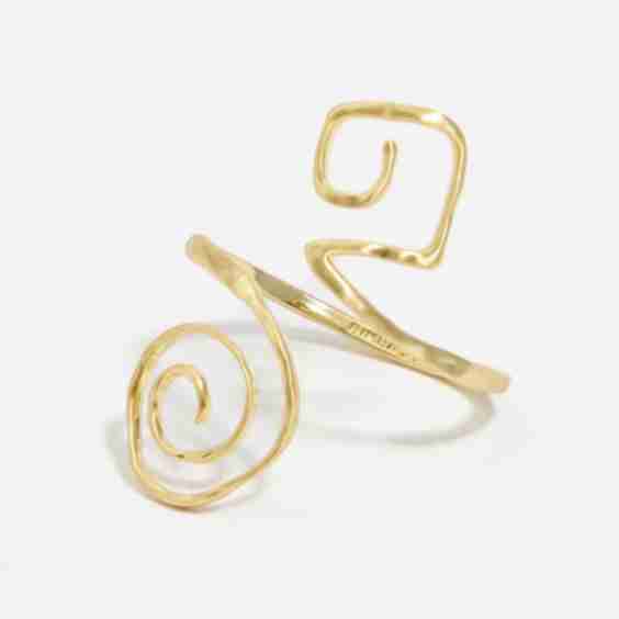 Gold Spiral Bracelet