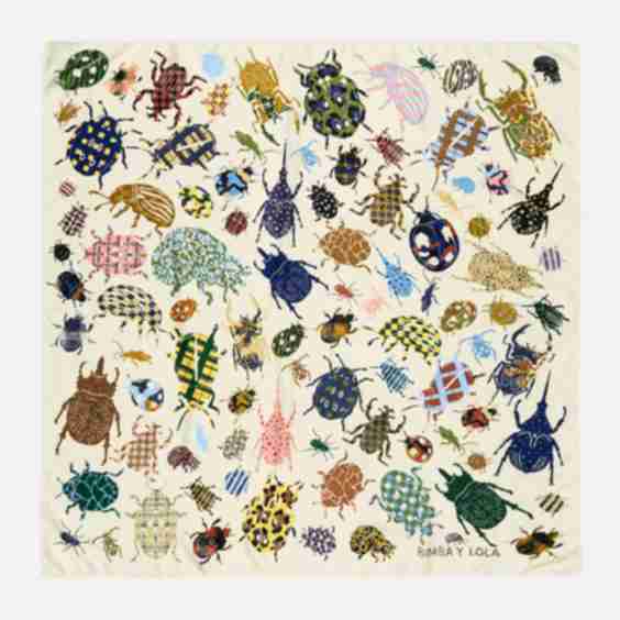 Beetles Patchwork scarf