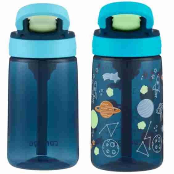 Kids Water Bottle With Redesigned Autospout Straw 14 Oz