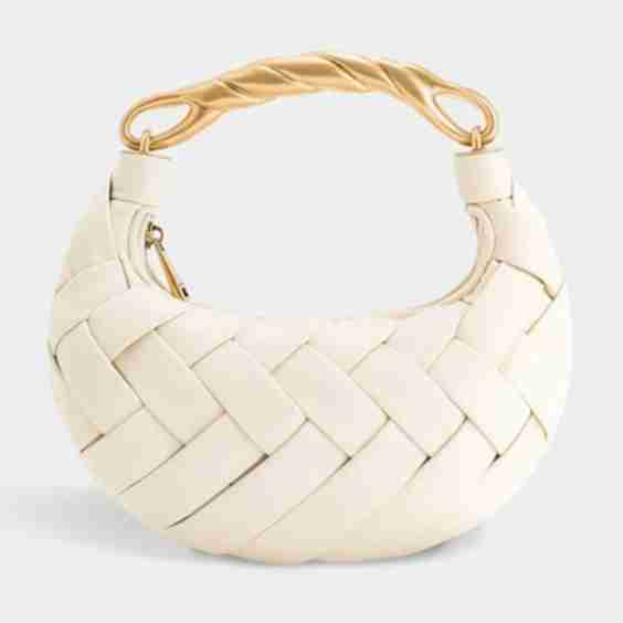 Orla Woven Faux Leather Clutch