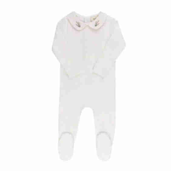 Embroidered Collar Collection Footie 
