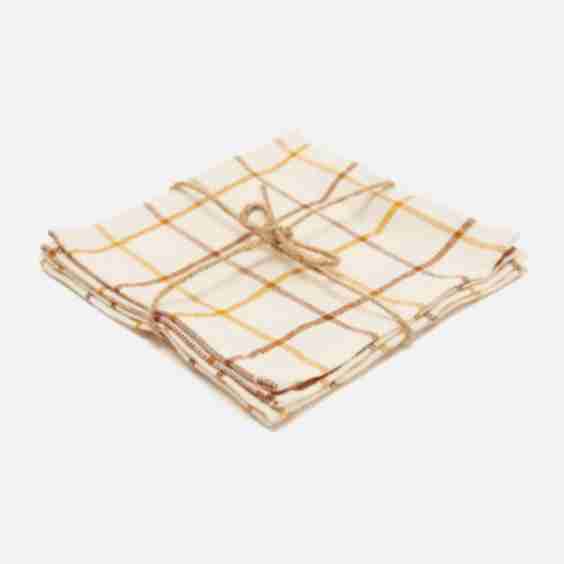 Lattice Nutmeg Cocktail Napkins
