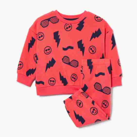 Baby Crayola 2-Piece Printed Set