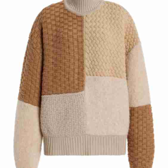 Mosaico Patchwork Wool Blend Sweater
