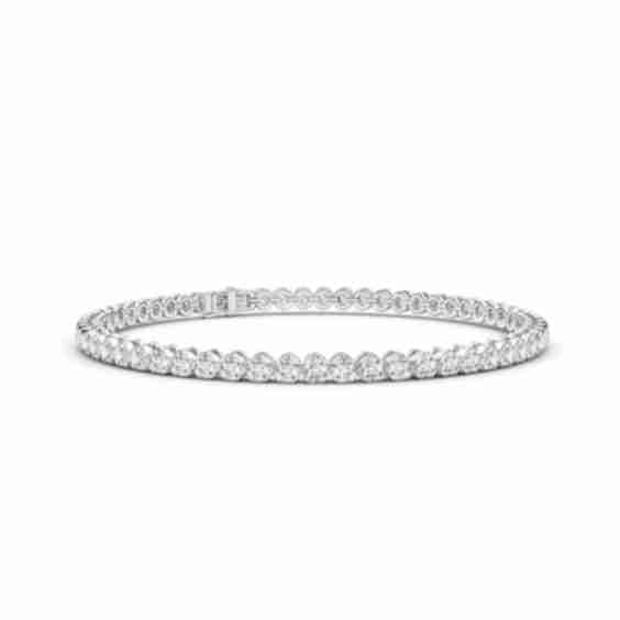 Lab-Grown Classic Round Diamond Tennis Bracelet