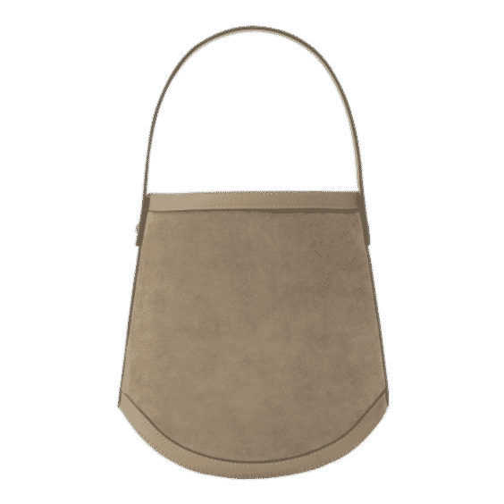 Suede & Leather Bucket Bag
