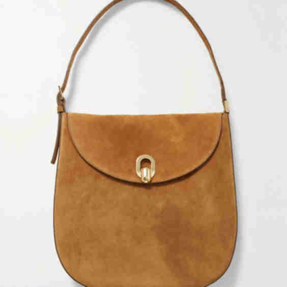 Tondo Large Suede Shoulder Bag