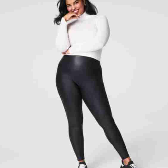 Shape Faux Leather Fleece Lined Leggings