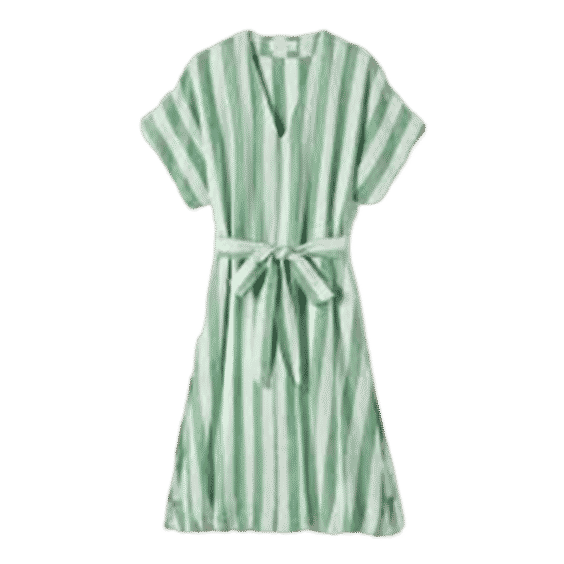 Hannah Dress Aloe Stripe