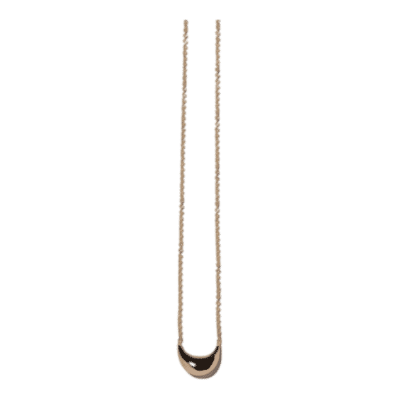 Half Moon Time Capsule Necklace