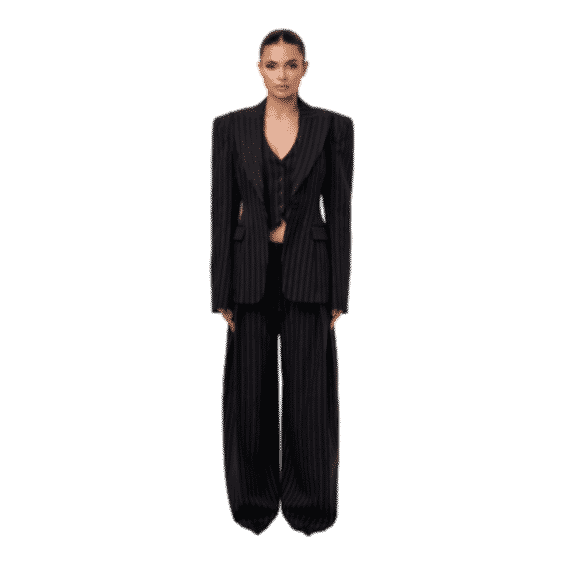 Pinstripe Suited Blazer