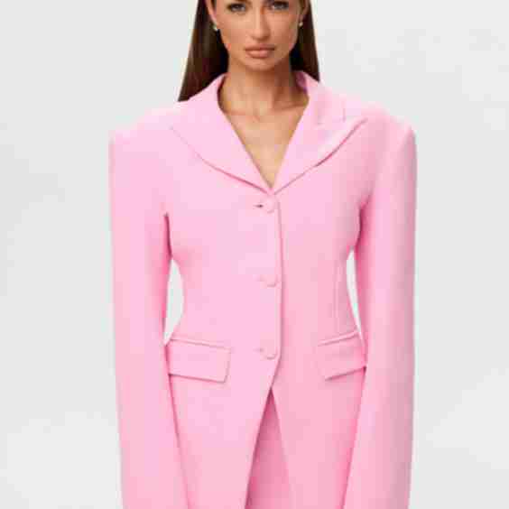 Suiting Power Shoulder Blazer