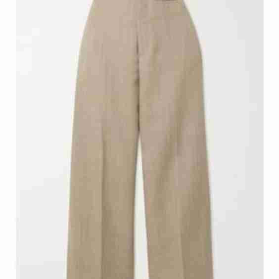 Santon Cropped Wool Straight-Leg Pants