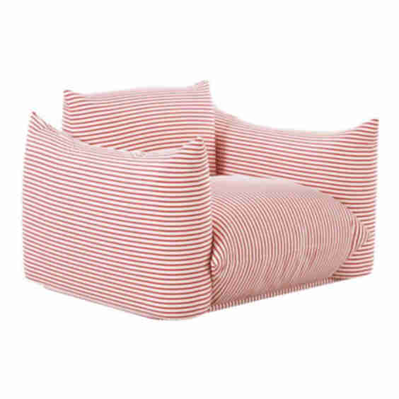 Saint Tropez Striped Stuffed Indoor / Outdoor Armchair