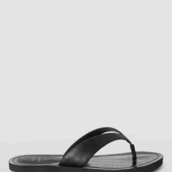 Lila Leather Toe Post Flip Flops