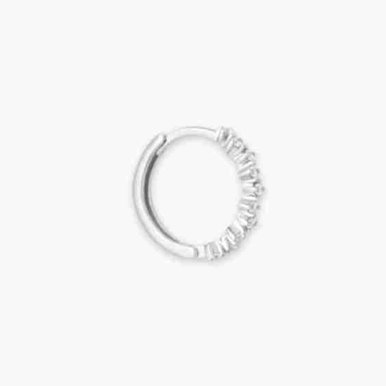 Cluster Hoop 6.5mm Earrings