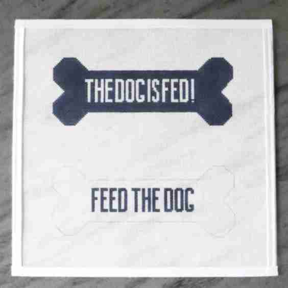 Feed the Dog Door Sign Canvas