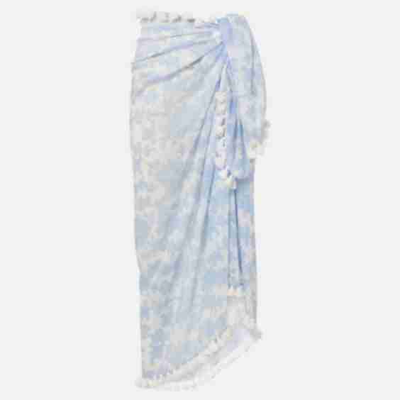 Paisley Cotton And Silk Beach Cover-Up