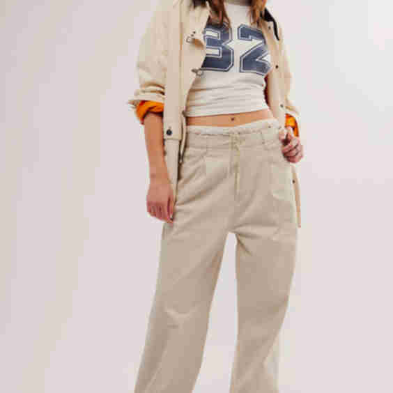 Original High Pleated Wide-Leg Trousers