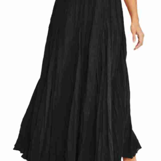 Flowing Crinkled Maxi Skirt