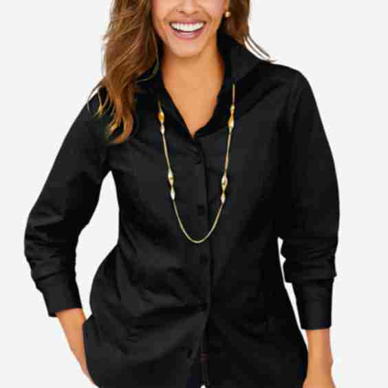 Wrinkle-Free Stretch Poplin Shirt