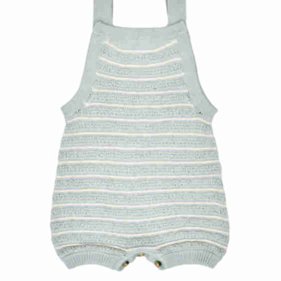 Striped Knit Romper