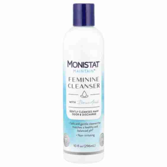 Monistat, Maintai, Feminine Cleanser with Boric Acid, Fragrance Free, 10 fl oz (296 ml)