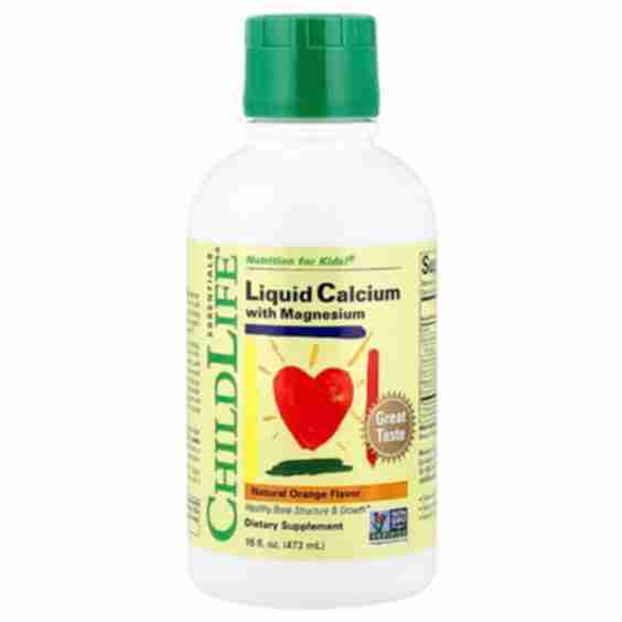 ChildLife Essentials, Essentials, Liquid Calcium with Magnesium, Natural Orange, 16 fl oz (473 ml)