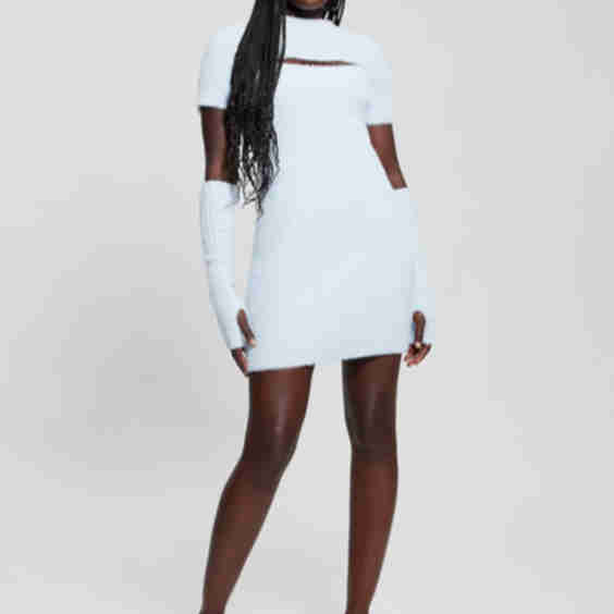 Meteor Detached Sleeve Knit Dress