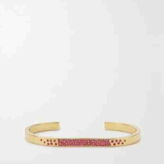Berceau 18-Karat Gold Sapphire Cuff