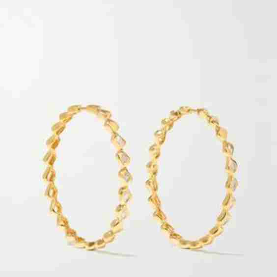 Harmony Grande 18-Karat Gold Diamond Hoop Earrings