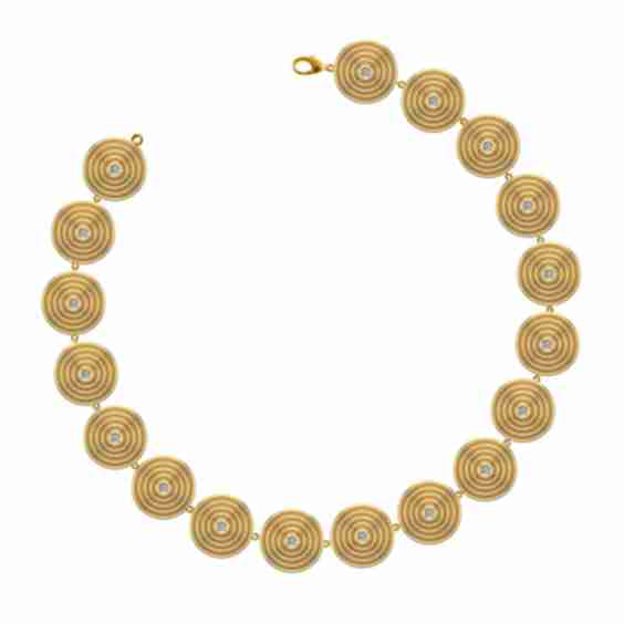 Universum 18K Yellow Gold Diamond Bracelet