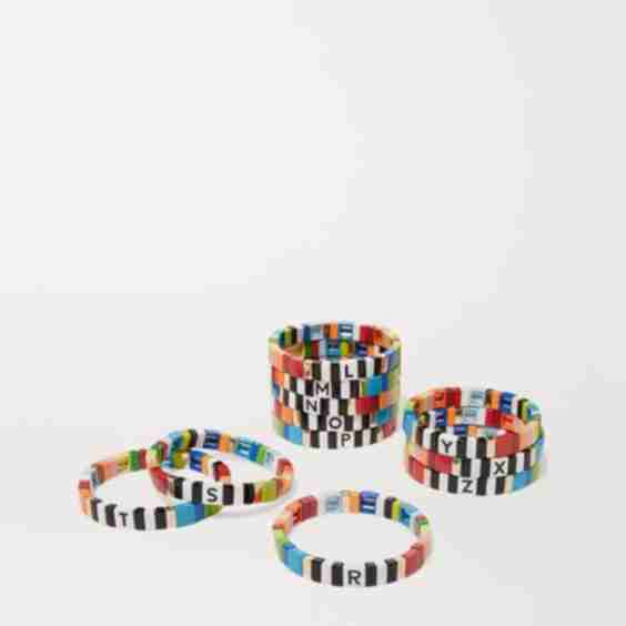 Alphabet Soup Enamel Bracelet