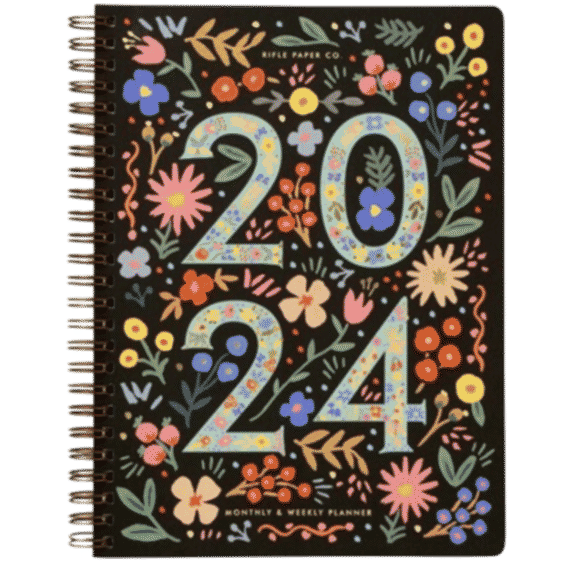 2024 12-Month Softcover Spiral Planner