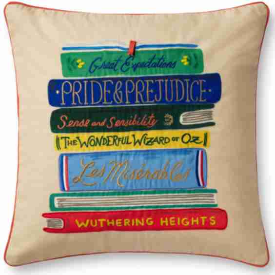 Rifle Paper Co. x Loloi Book Club Pillow