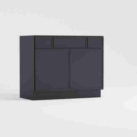 Slim Frame Shaker Vanity Sink with Drawers