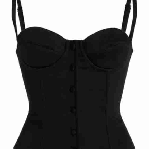 Button Down Bustier Top