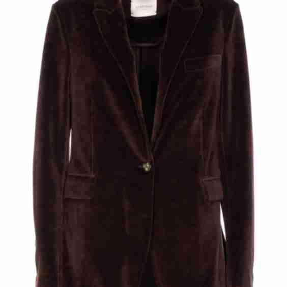 Velvet Single Breasted Jacket