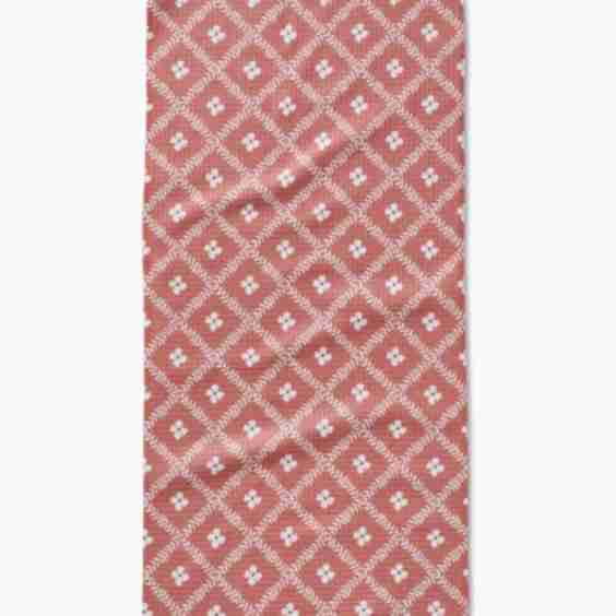 Floral Lattice Bar Towel