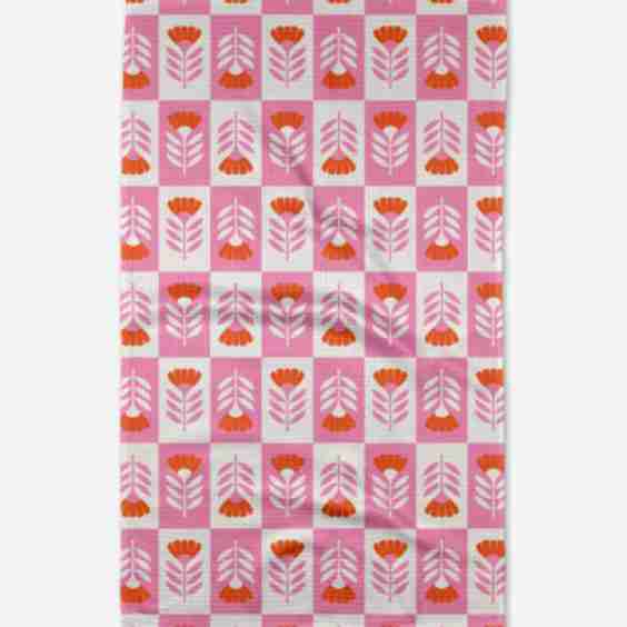 Berry Flower Patch Tea Towel