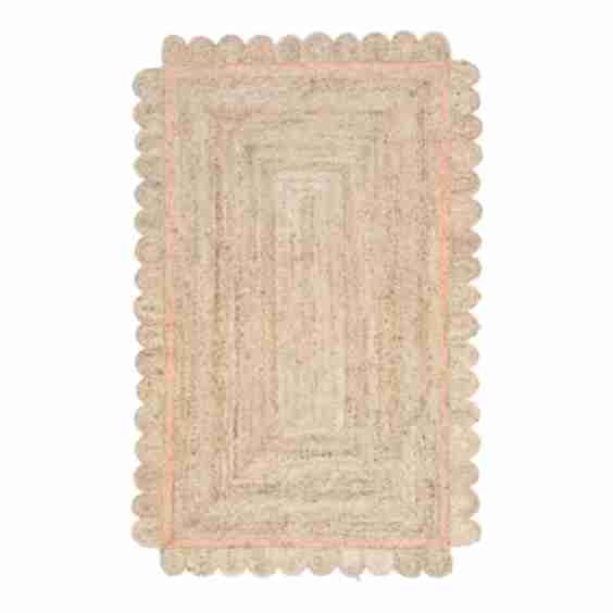 Anna Scalloped Jute Rug
