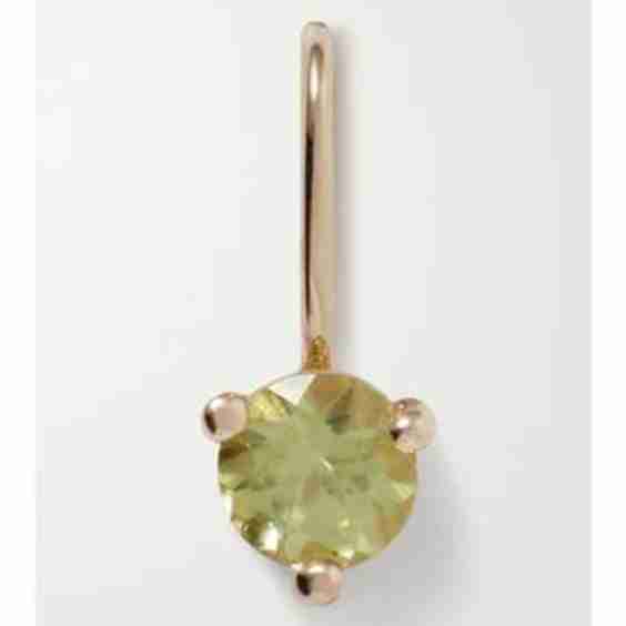 Origin August Recycled Gold Peridot Pendant