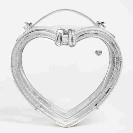 Clear Heart Crossbody Bag