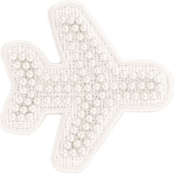 Jumbo Pearl Airplane Patch