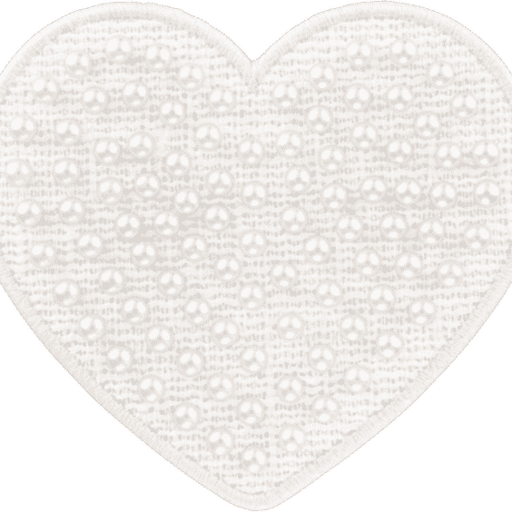 Jumbo Pearl Heart Patch